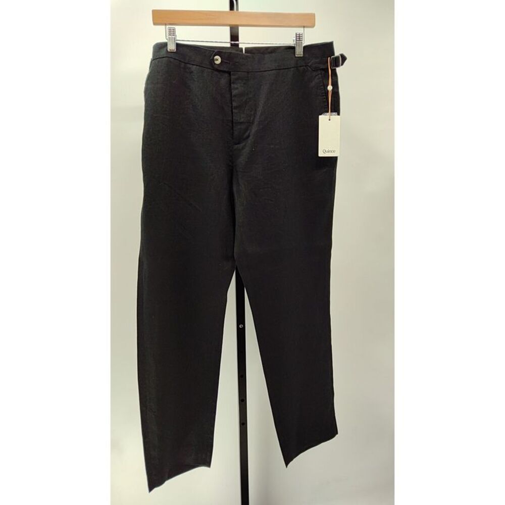 Quince Men's Elegant Black Dress Pants